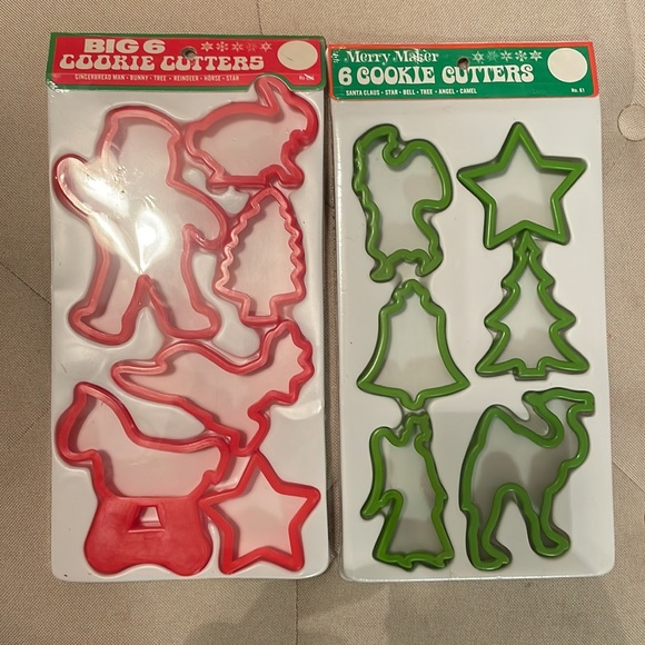 Red or Green Cookie Cutters  Christmas Press Cookie Decorating Nativity Scene. - Picture 2 of 8